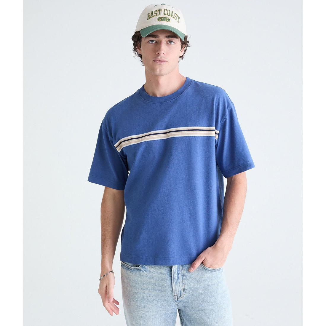 Chest Stripe Heavyweight Crew Tee