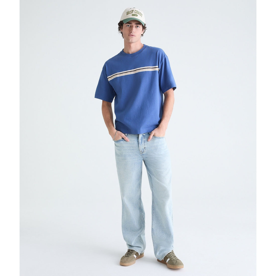 Chest Stripe Heavyweight Crew Tee