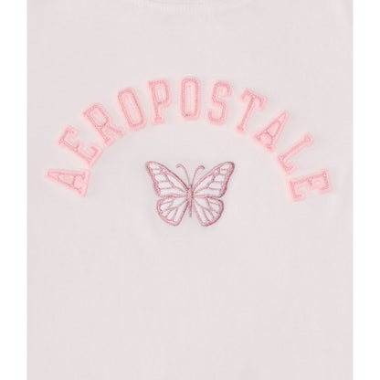 Aeropostale Butterfly Applique Graphic Tee