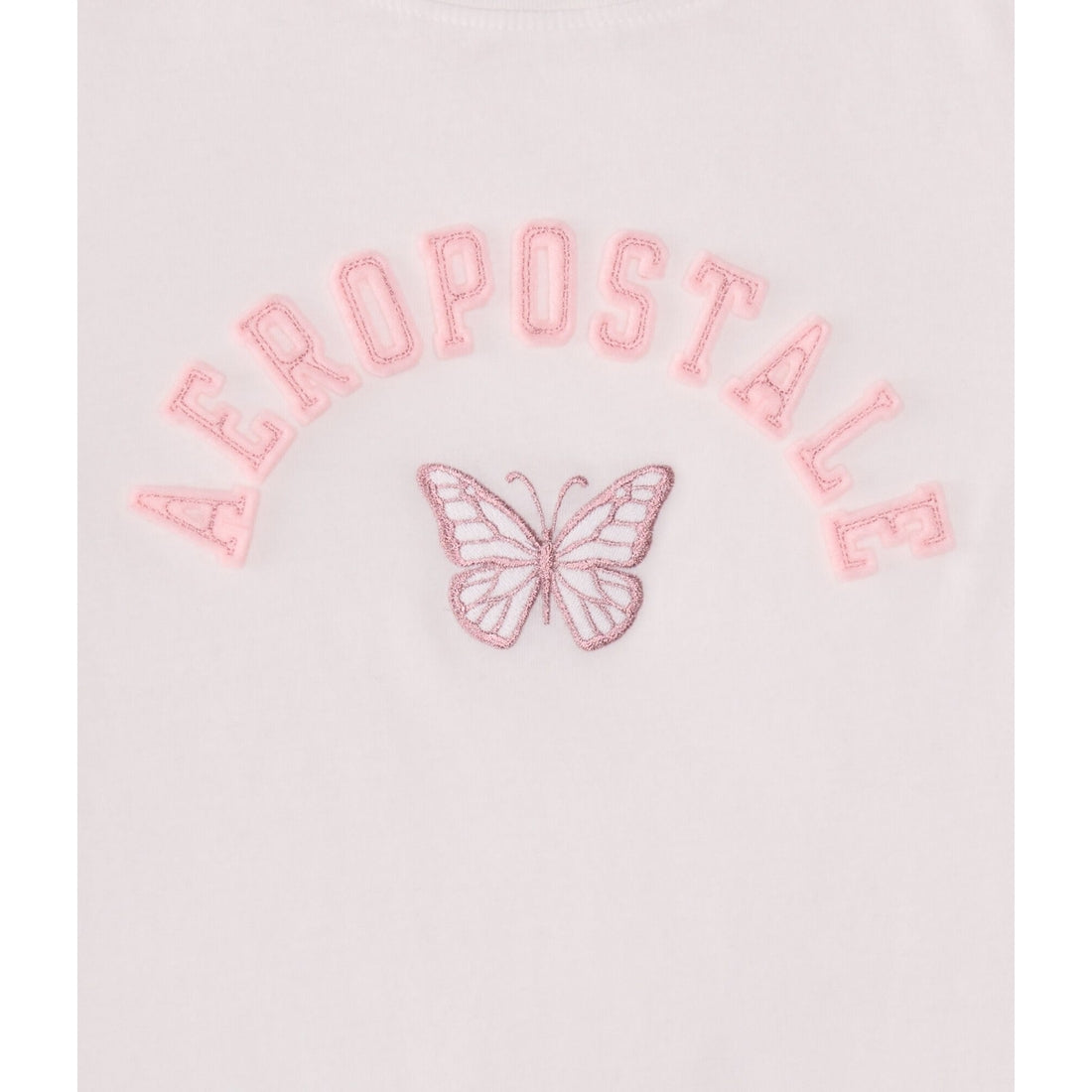 Aeropostale Butterfly Applique Graphic Tee
