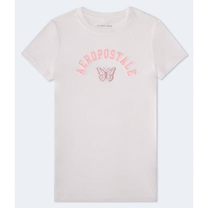 Aeropostale Butterfly Applique Graphic Tee
