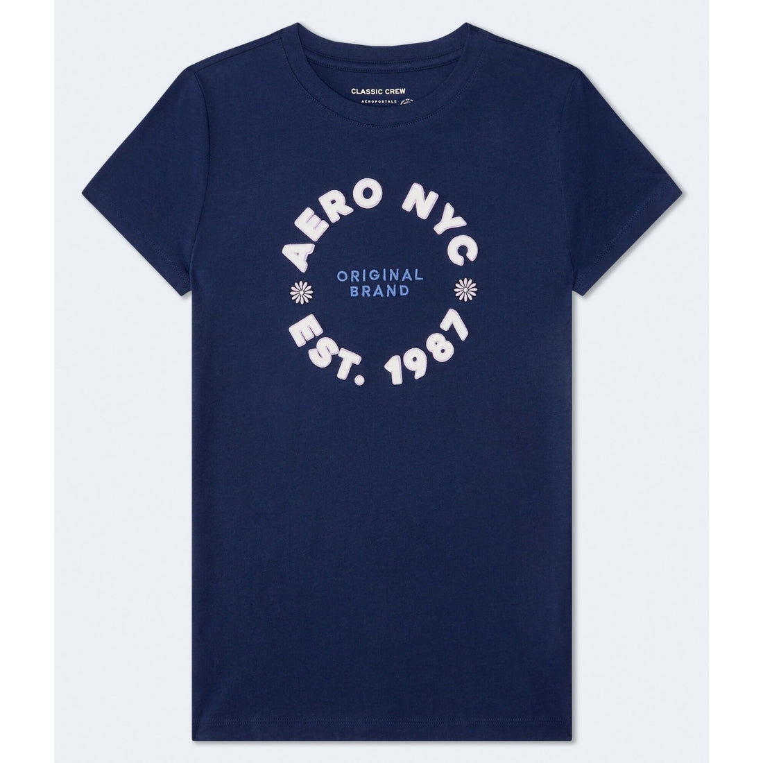 Aeropostale Daisies Applique Graphic Tee