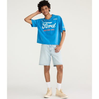 Baggy Denim Shorts 9"