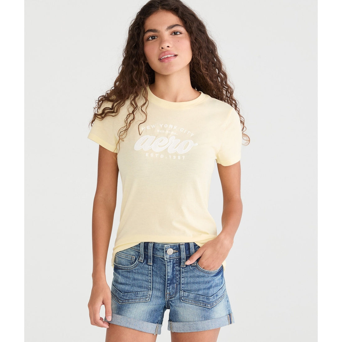 Aeropostale New York City Applique Graphic Tee