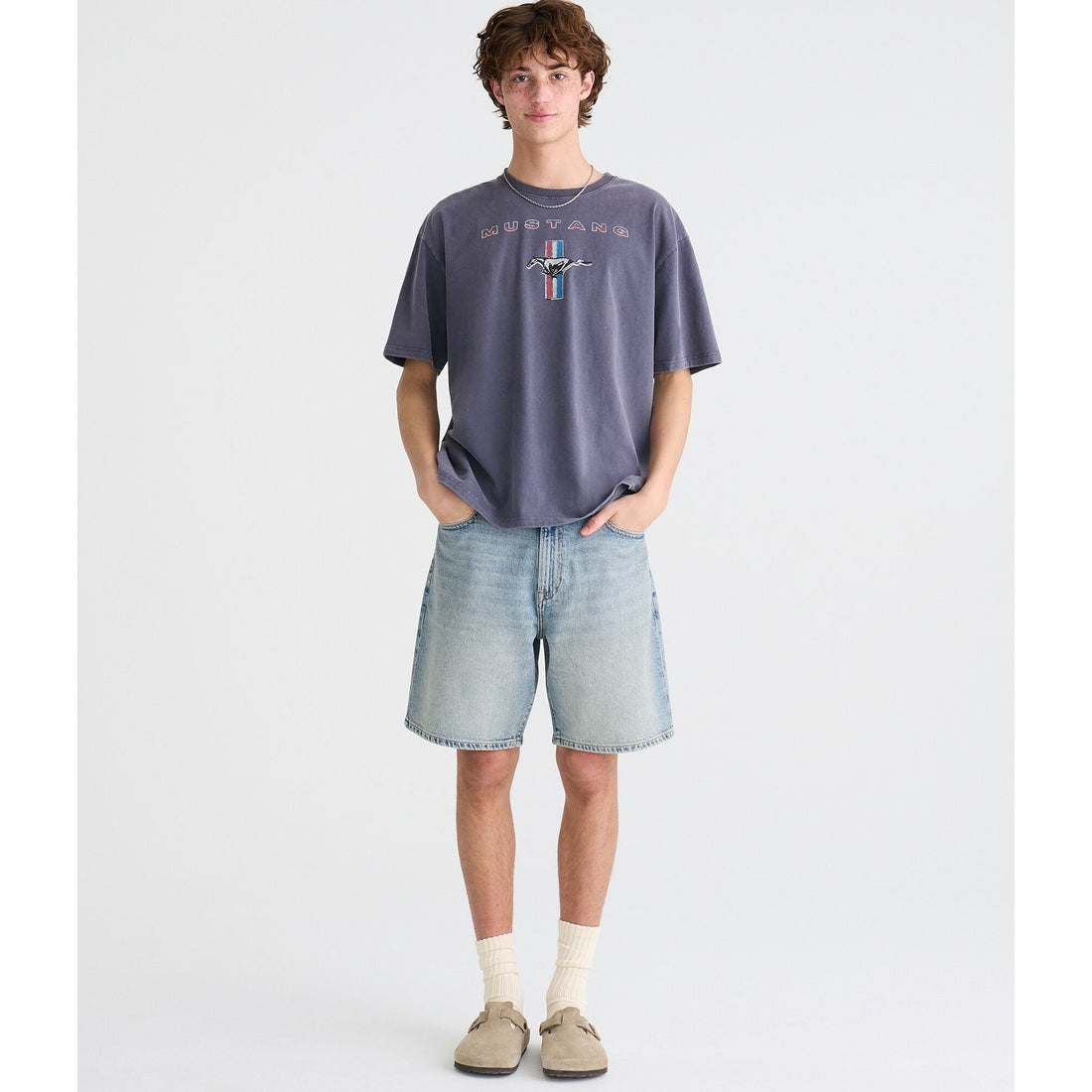 Baggy Denim Shorts 9"