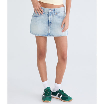 Beach Day Low-Rise Denim Mini Skirt