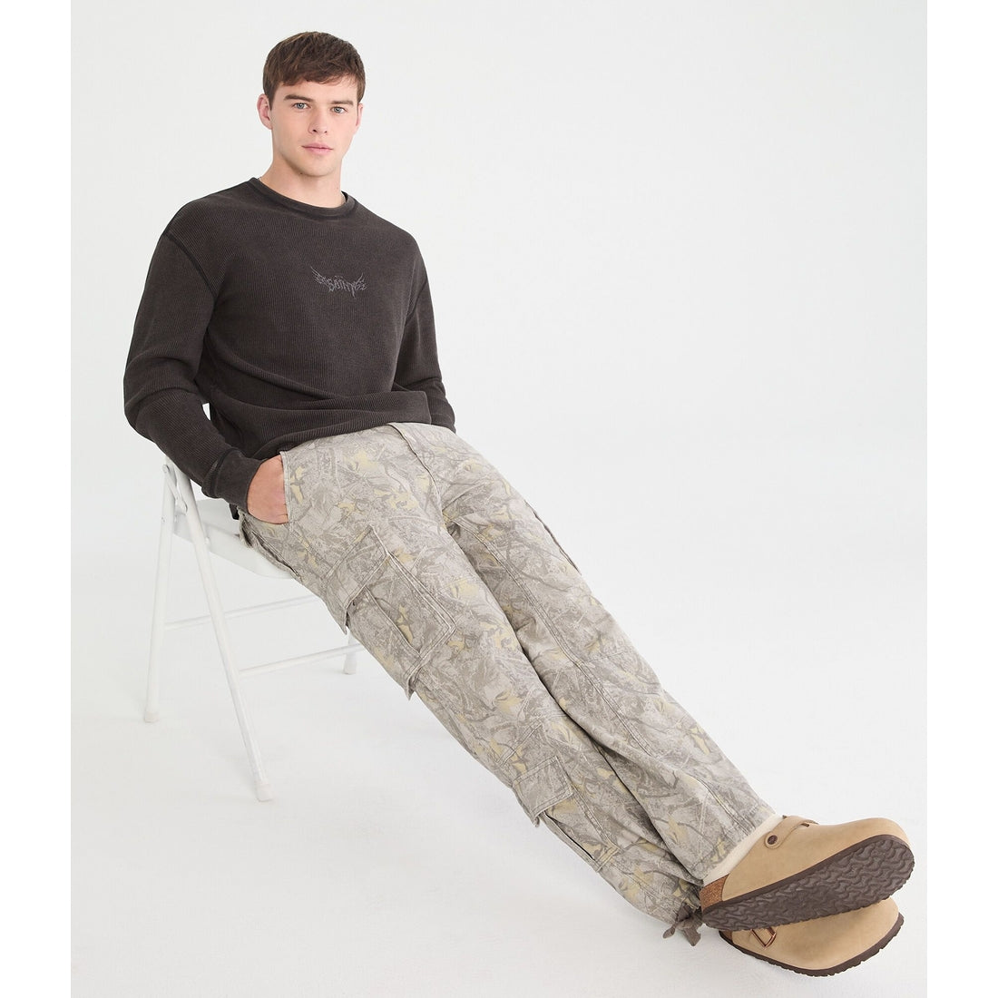 Forest Camo Baggy Cargo Pants