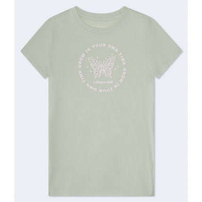 Aeropostale Circle Butterfly Graphic Tee