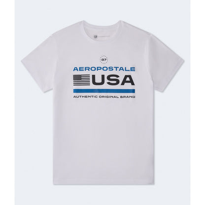 Aeropostale USA Flag Graphic Tee