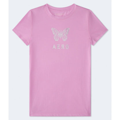 Rhinestone Butterfly Graphic Tee