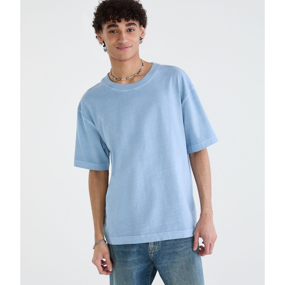 Washed Heavyweight Boxy Crew Tee