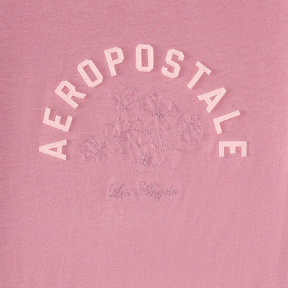 Aeropostale Flowers Applique Graphic Tee