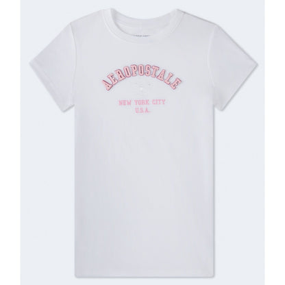 Aeropostale Floral Arch Applique Graphic Tee