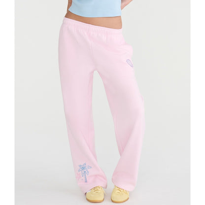 Cloud Soft Seashells Mid-Rise Straight Leg Sweatpants