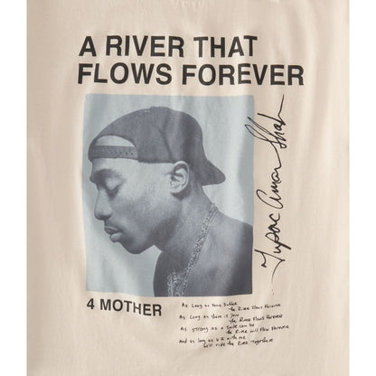 Tupac River That Flows Forever Relaxed Graphic Tee