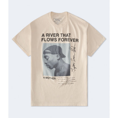 Tupac River That Flows Forever Relaxed Graphic Tee
