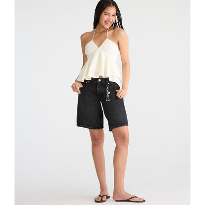 Low-Rise Baggy Denim Jorts