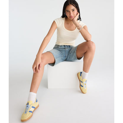 Seriously Soft Striped Scoop-Neck Tee