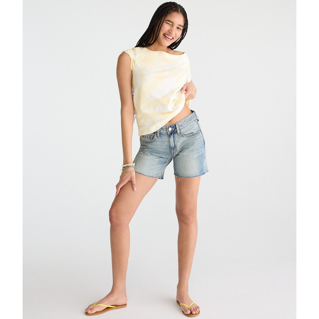 Seriously Soft Tie-Dye Off-The-Shoulder Vintage Fit Tee