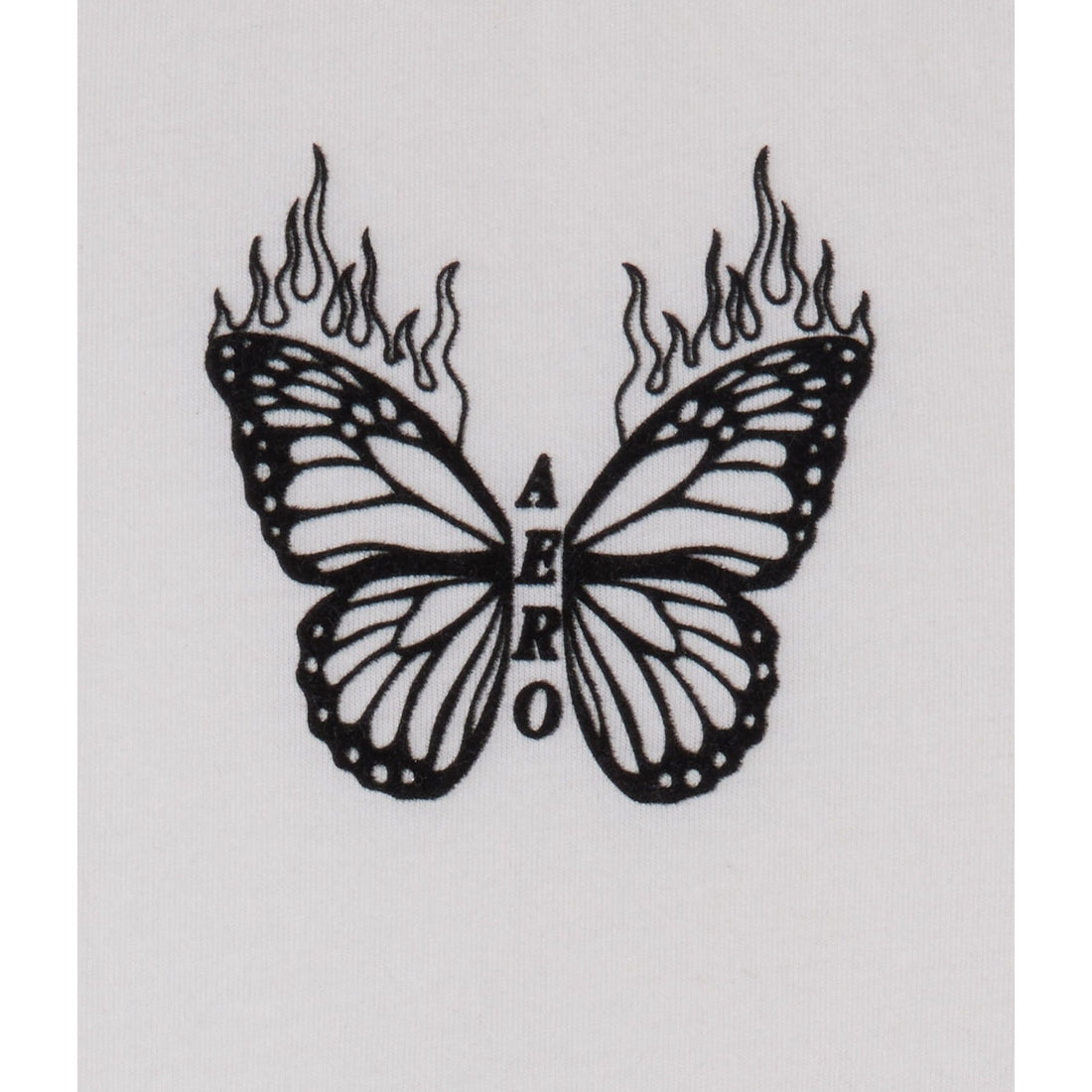 Butterfly Flames Flocked Graphic Tee