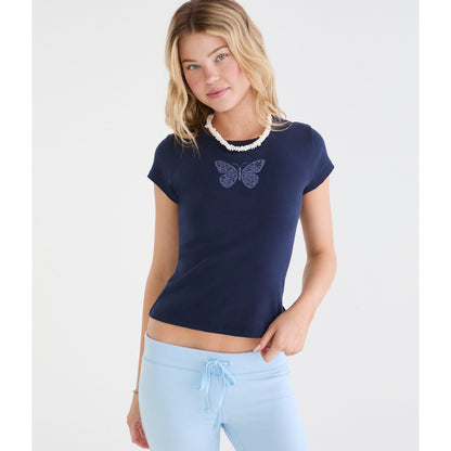 Seriously Soft Butterfly Graphic Baby Tee