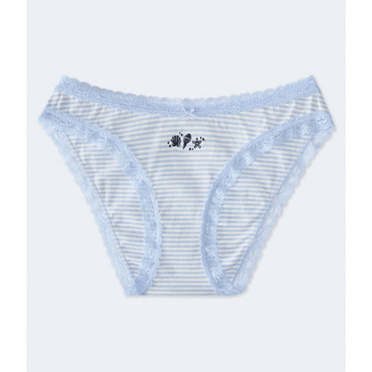 Seashells Low-Rise Lace-Trim Bikini