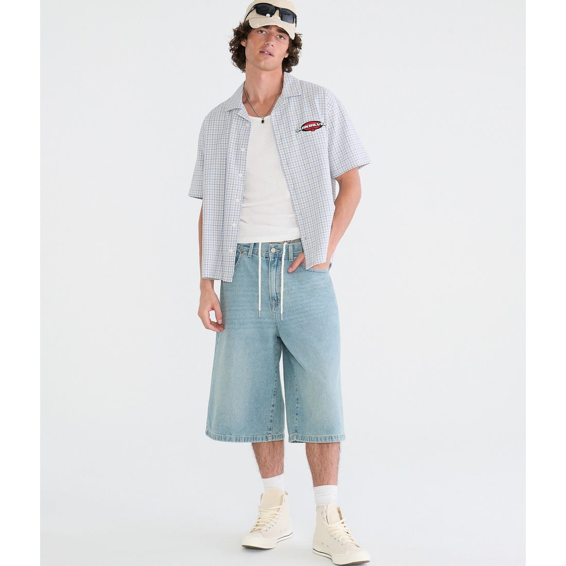 Baggy Denim Skater Shorts 15"