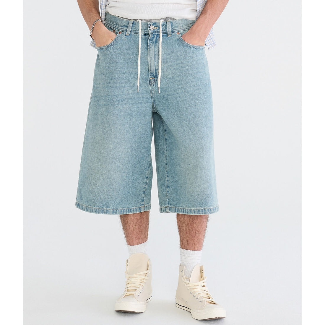 Baggy Denim Skater Shorts 15"
