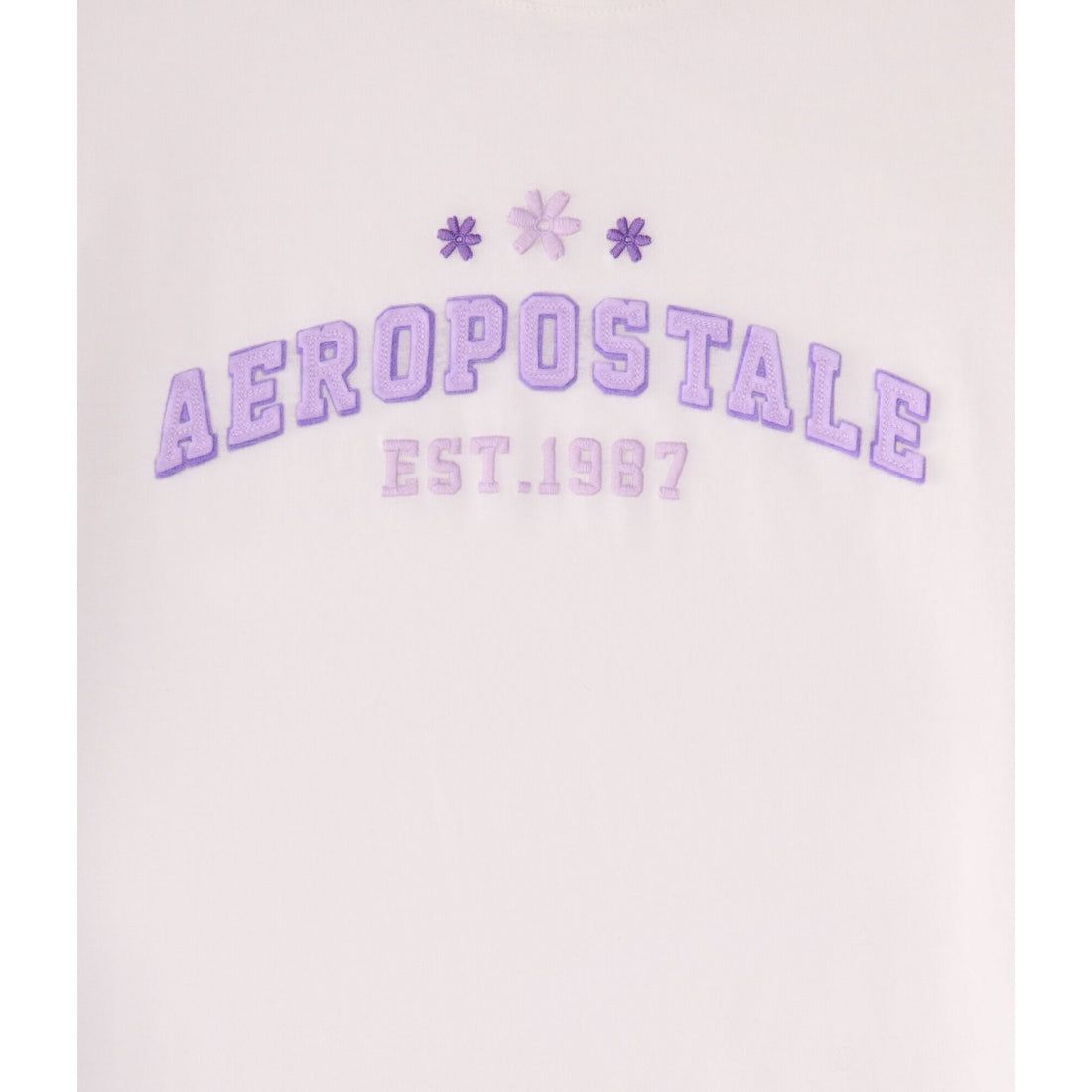 Aeropostale Flower Applique Graphic Tee