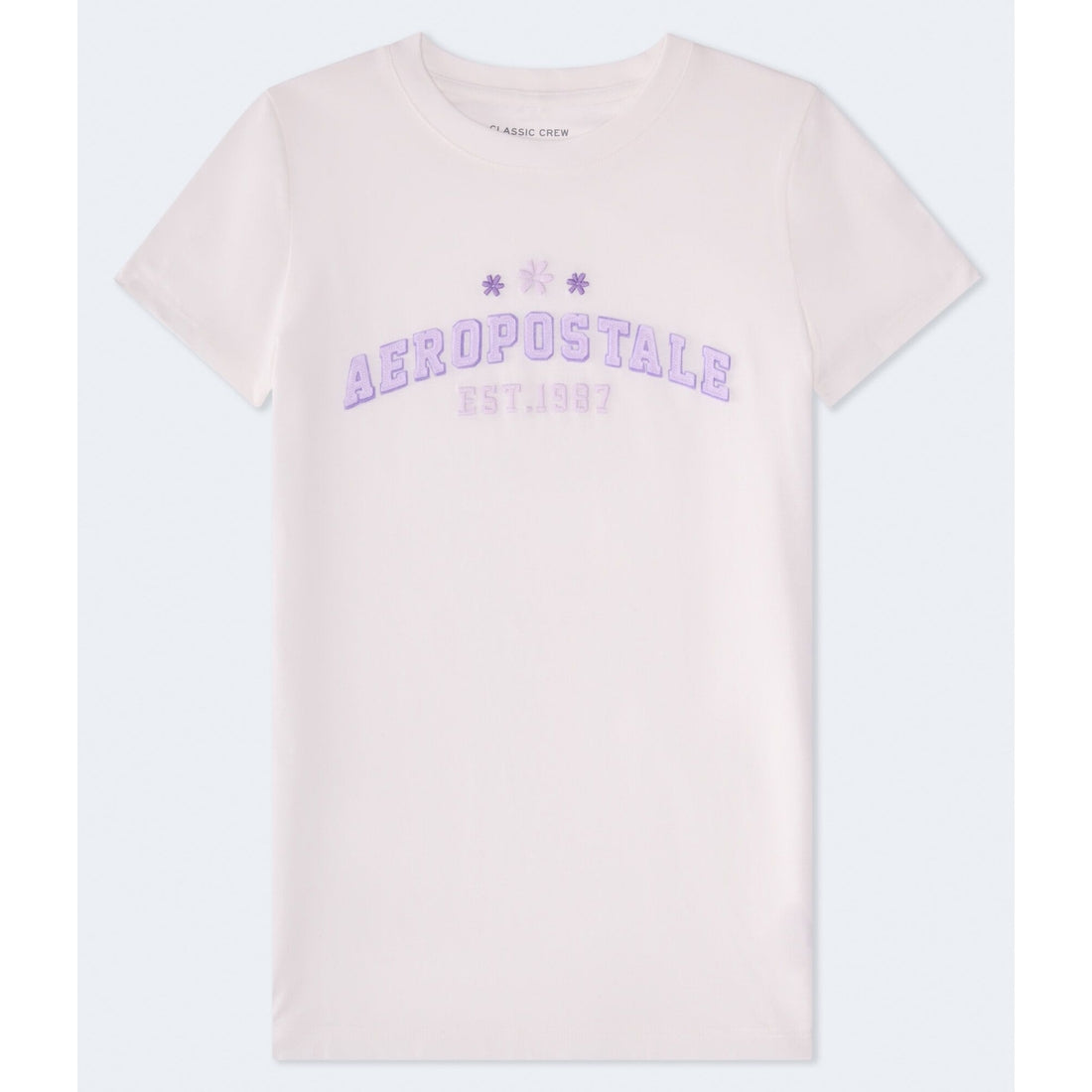 Aeropostale Flower Applique Graphic Tee