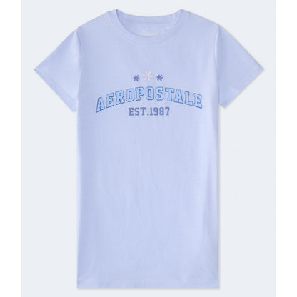 Aeropostale Flower Applique Graphic Tee
