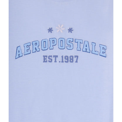 Aeropostale Flower Applique Graphic Tee
