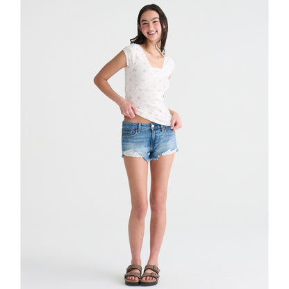 Floral Lace V-Neck Tee