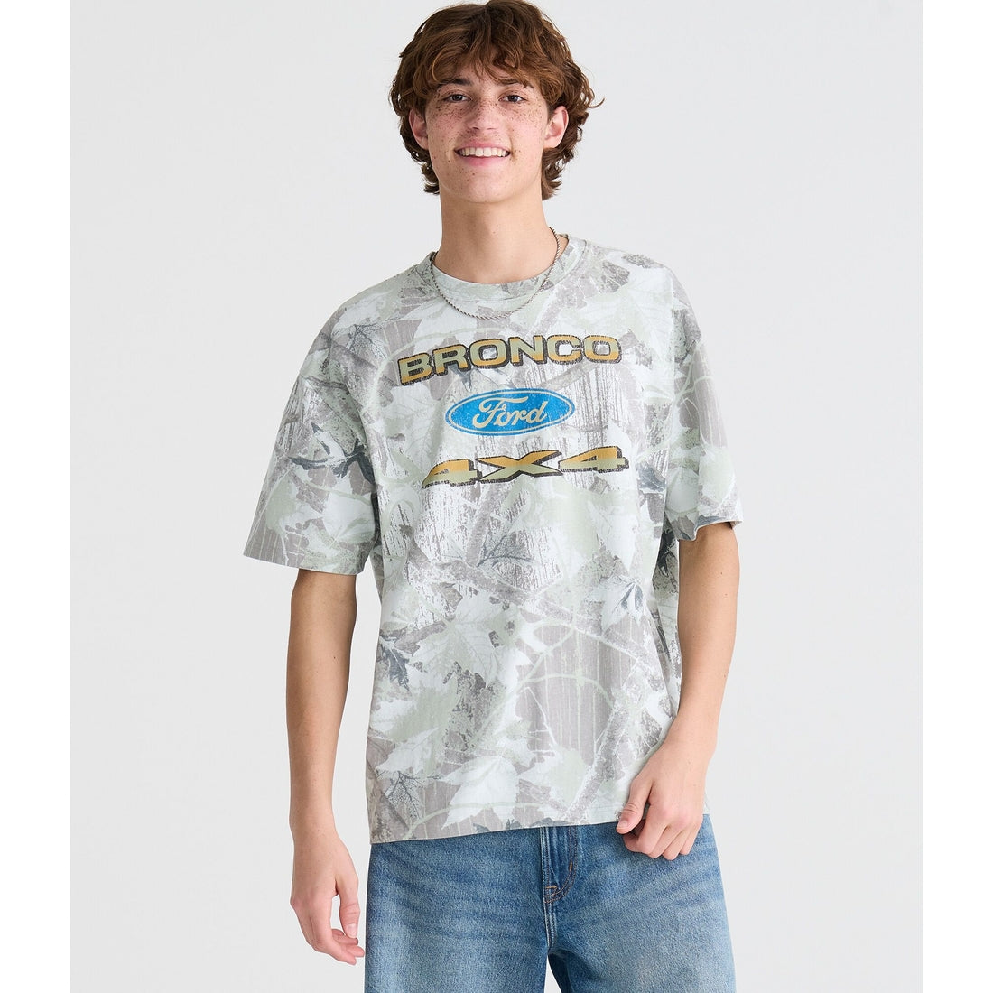 Ford Bronco Forest Camo Relaxed Graphic Tee