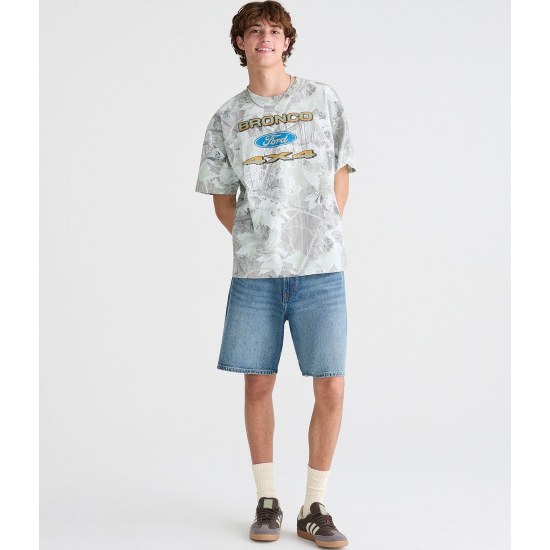 Ford Bronco Forest Camo Relaxed Graphic Tee