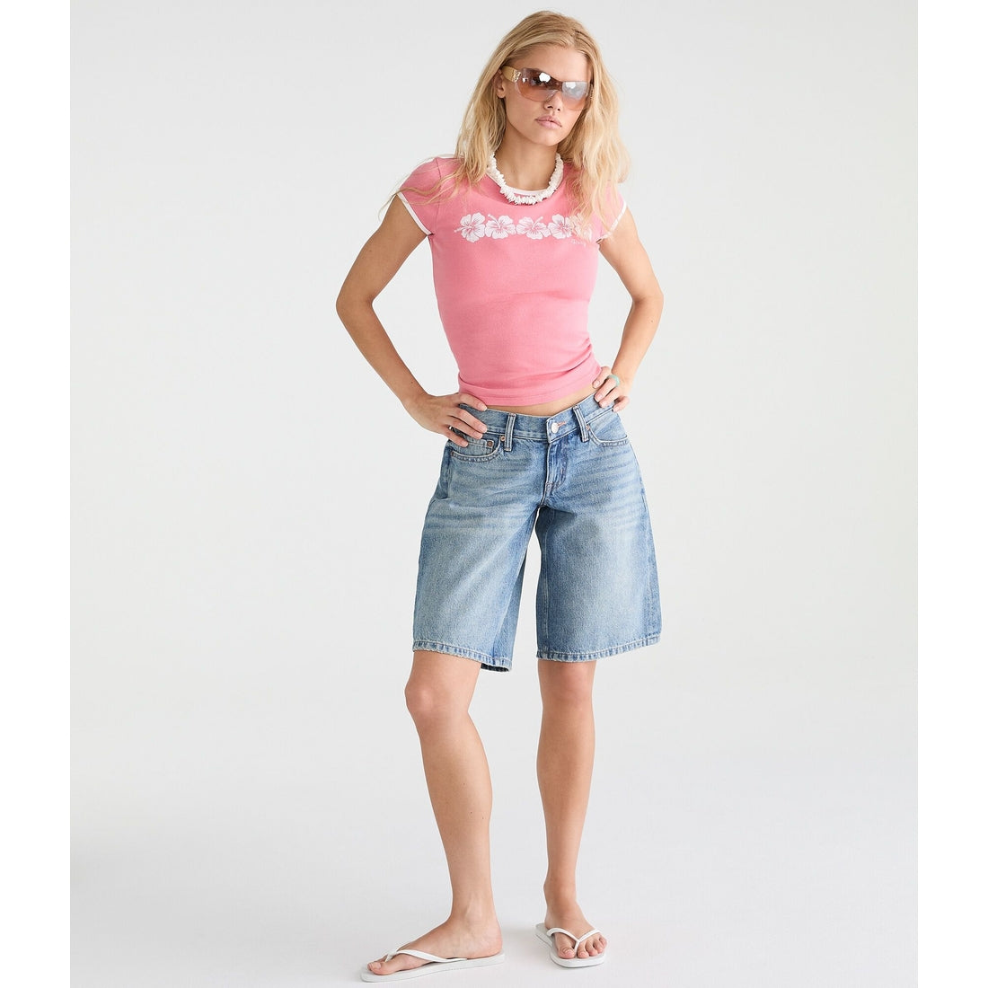 Roxy Hibiscus Graphic Baby Tee