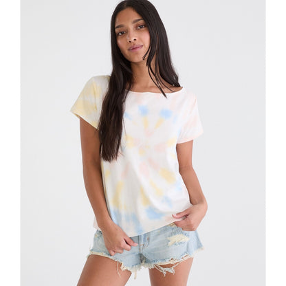 Seriously Soft Tie-Dye Off-The-Shoulder Vintage Fit Tee