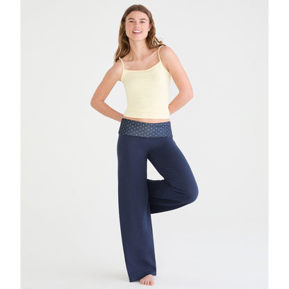 Print Fold-Over Sleep Pants
