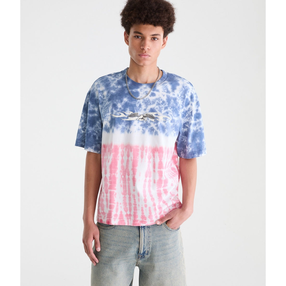 Eagle Tattoo Americana Tie-Dye Graphic Tee