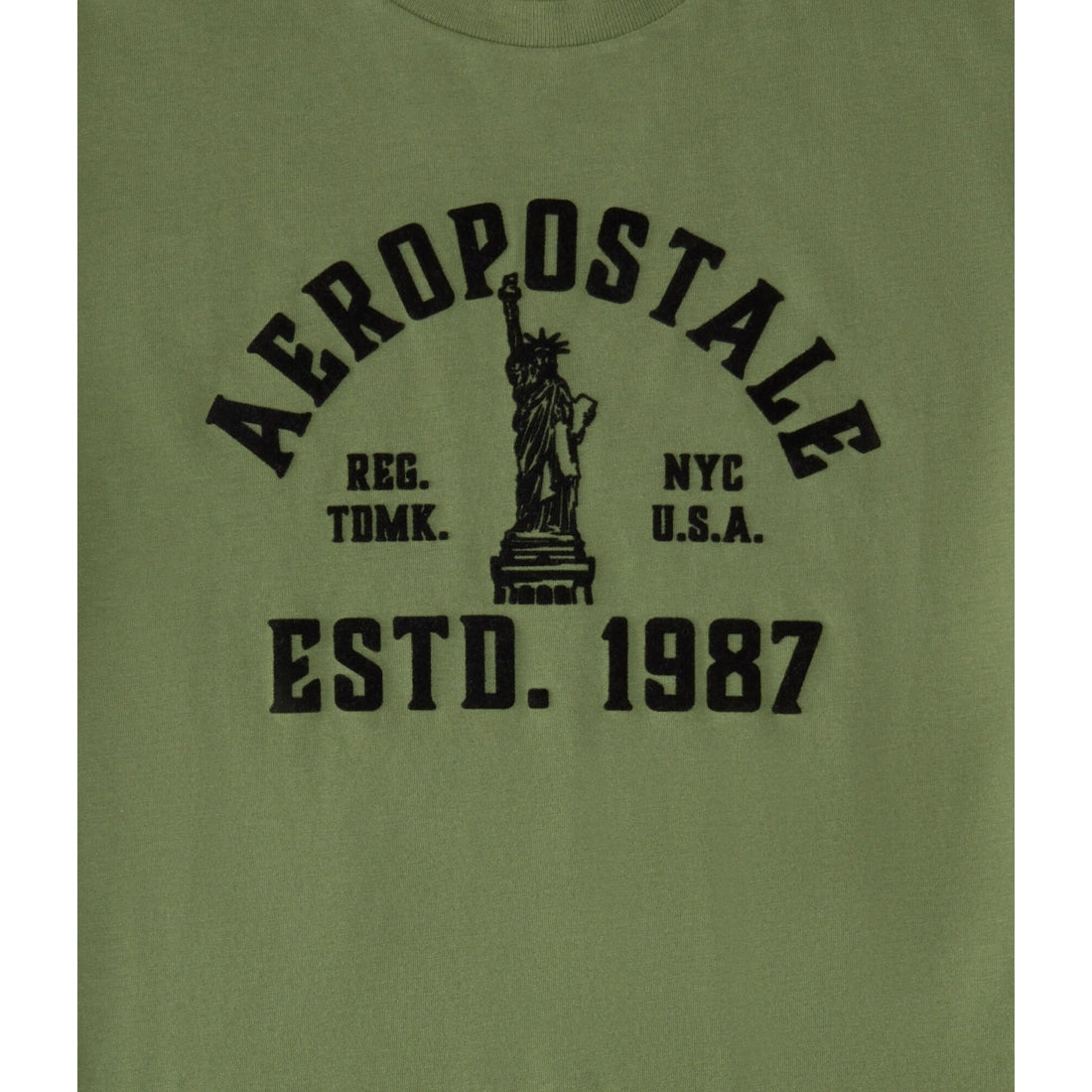 Aeropostale Liberty Flocked Graphic Tee