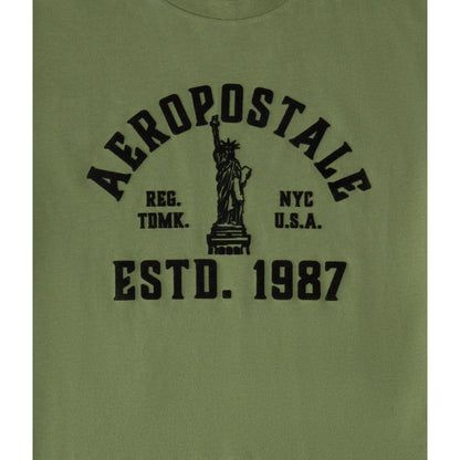Aeropostale Liberty Flocked Graphic Tee