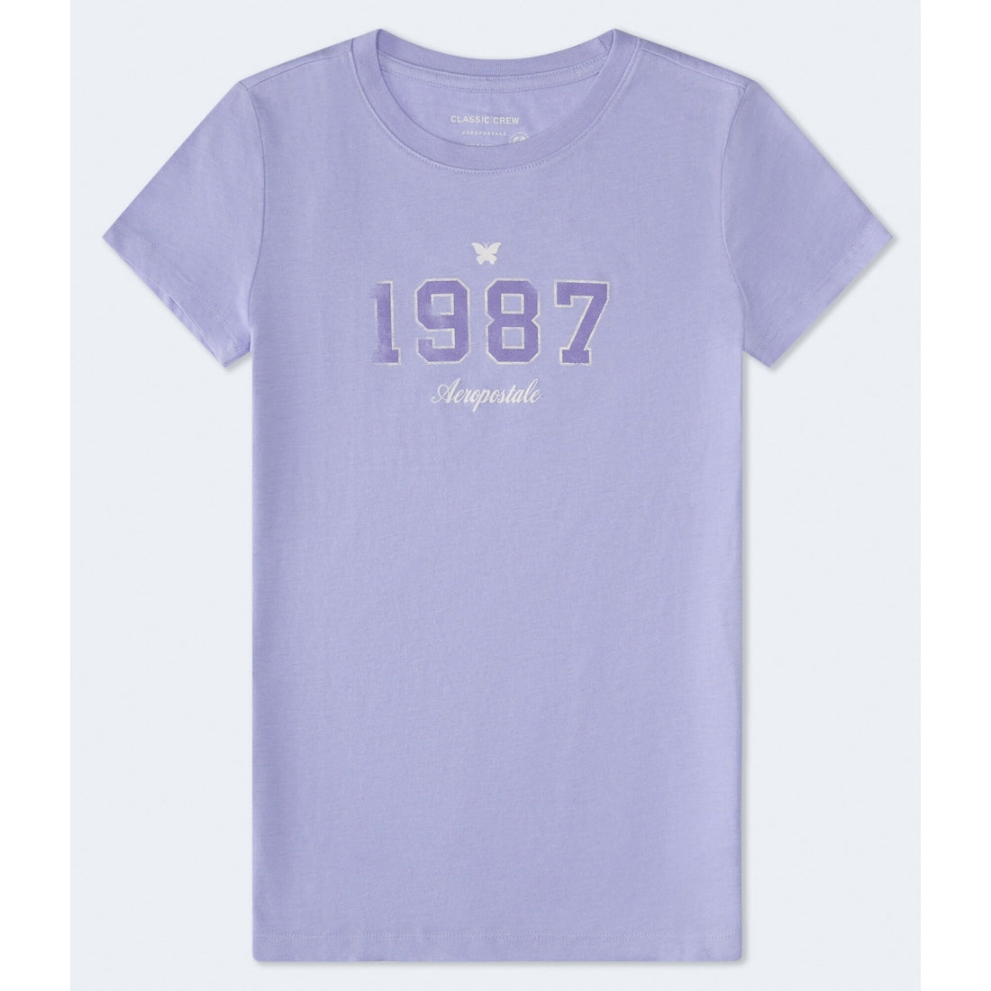 Aeropostale 1987 Flocked Graphic Tee