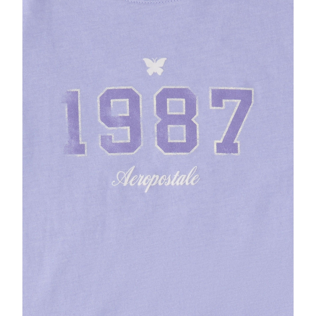 Aeropostale 1987 Flocked Graphic Tee