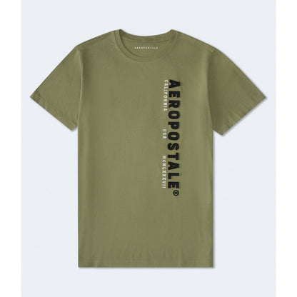 Aeropostale Vertical Logo Applique Graphic Tee