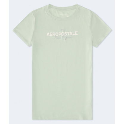 Aeropostale Bow Glitter Graphic Tee