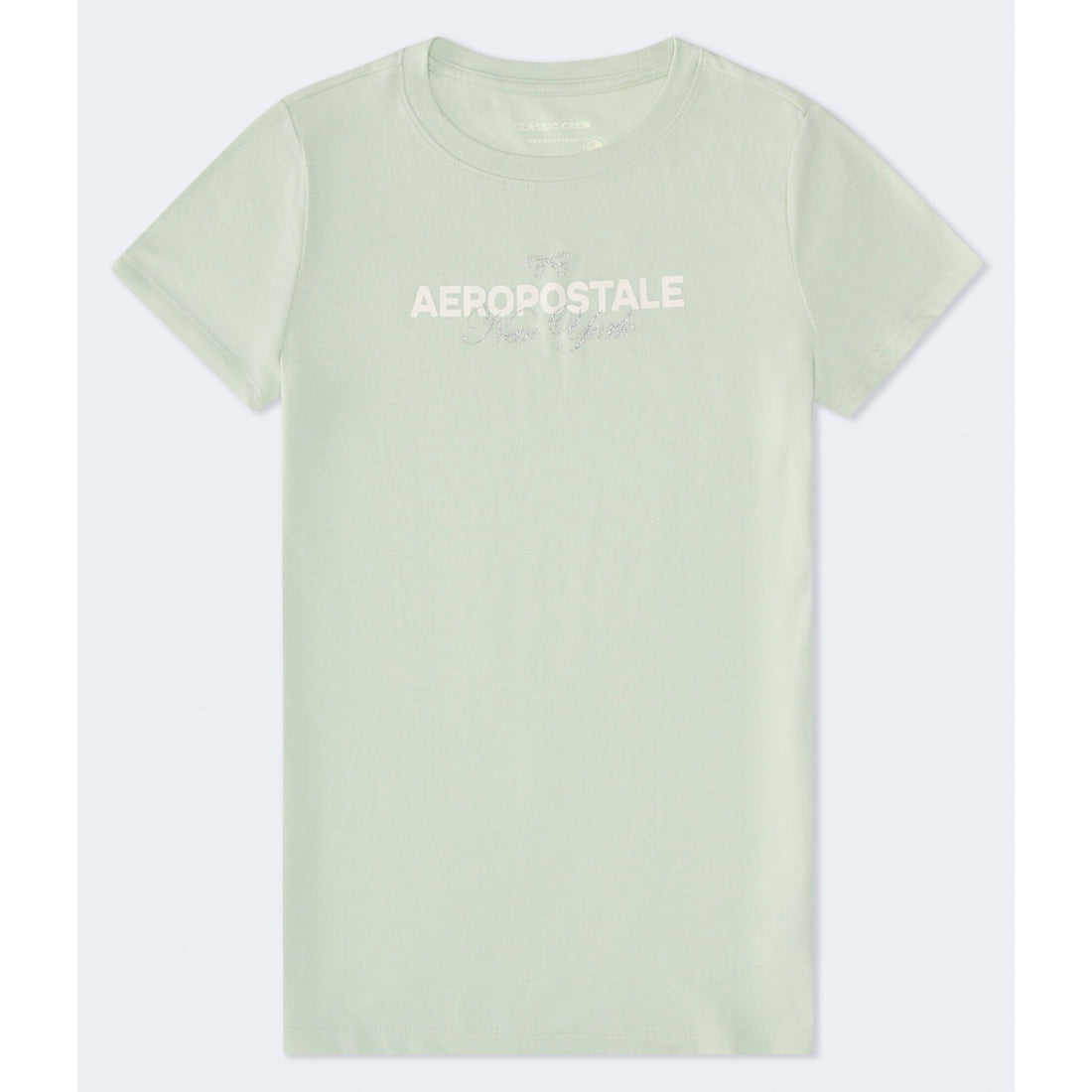 Aeropostale Bow Glitter Graphic Tee