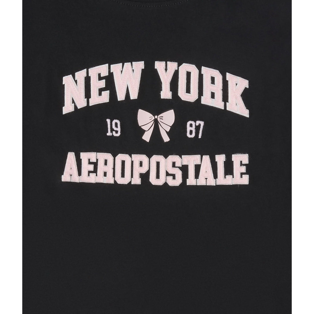 Aeropostale New York Bow Applique Graphic Tee