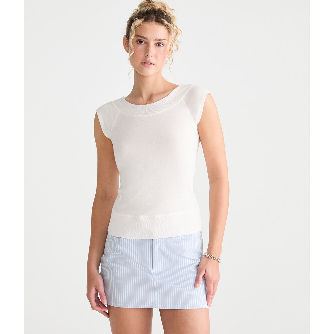 Seriously Soft Wide-Neck Raglan Tee