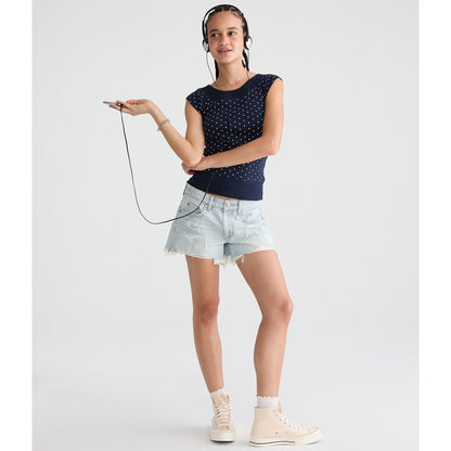 Seriously Soft Polka Dot Wide-Neck Raglan