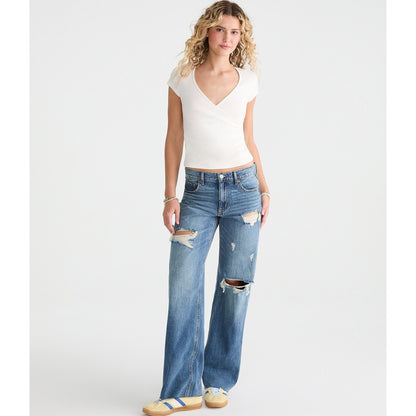 Seriously Soft Wrap-Front V-Neck Tee